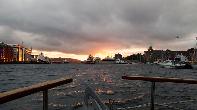 Coucher de soleil sur Vågen