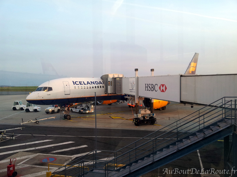 Avion Icelandair à Paris CDG
