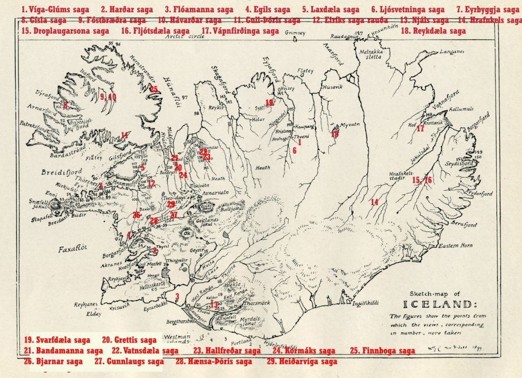 Saga-Steads Map