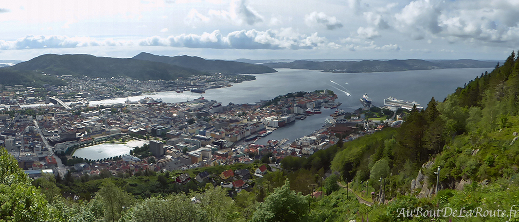 Panorama sur Bergen depuis le belvédère
