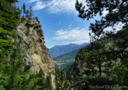 Vue du sentier des Pyramides