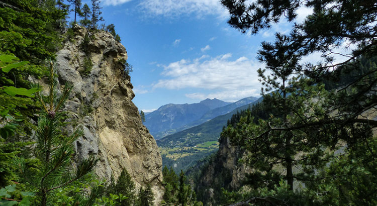 Vue du sentier des Pyramides