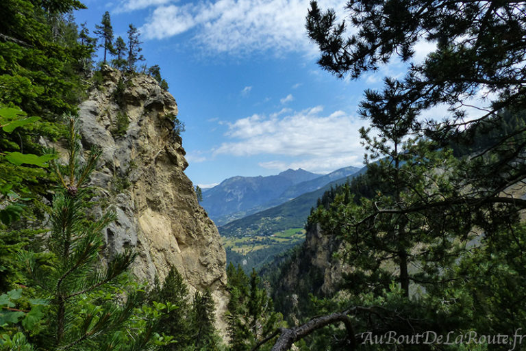 Vue du sentier des Pyramides