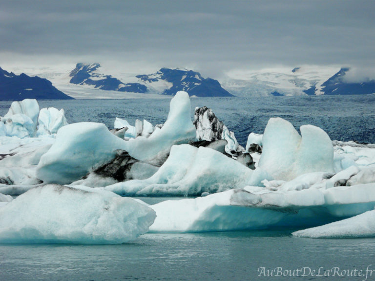 Statue de glace du Jokulsarlon